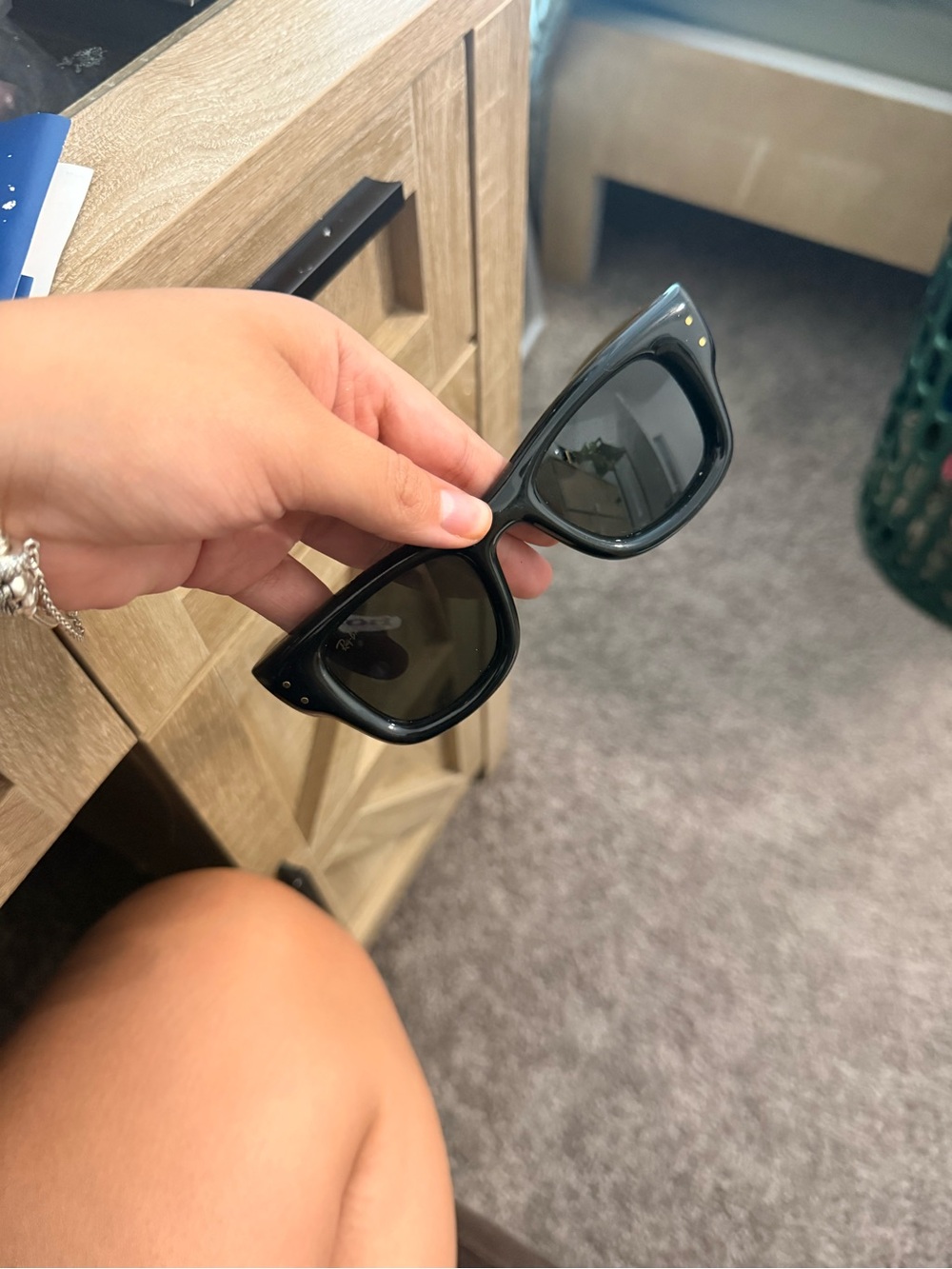 Ray-Ban Black and Gold Graphic Sunglasses Box